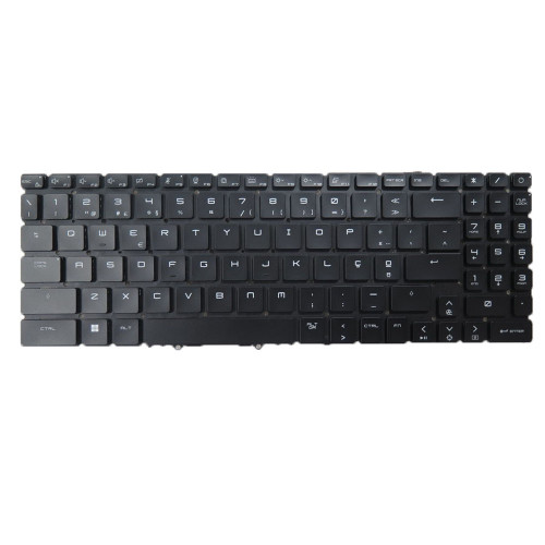 Used Laptop No Backlit Keyboard For MSI NSK-FG2ABN 06 9Z.NL4BN.A06 S1N3EPT243D10 S1N-3EPT243-D10 Portugal PO Black No Frame
