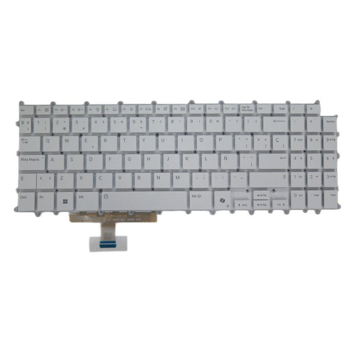 Laptop Backlit Keyboard For LG SG-B7090-2EA SN8D01B10 EAT30755003 Spanish SP White No Frame New