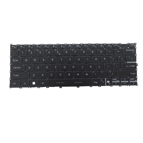 Black Laptop Backlit Keyboard For MSI Prestige 13 AI Evo A1M A1MG MS-13Q2 English US Black No Frame New
