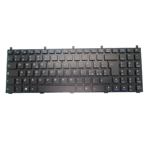 Laptop Without Backlit Keyboard For CLEVO X7200 X7201 Italy IT Black Without Frame New
