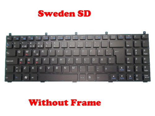 Laptop Keyboard For CLEVO X7200 X7201 Sweden SD Without Frame