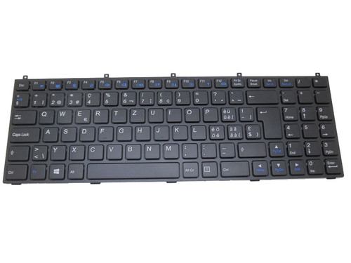 Laptop Keyboard For CLEVO X7200 X7201 Swiss SW Black Frame