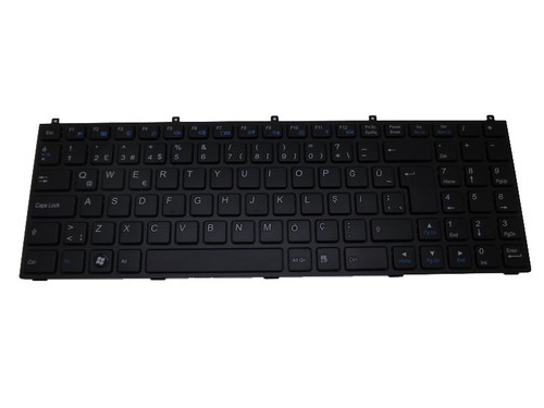 Laptop Keyboard For CLEVO X7200 X7201 Turkey TR Black Frame