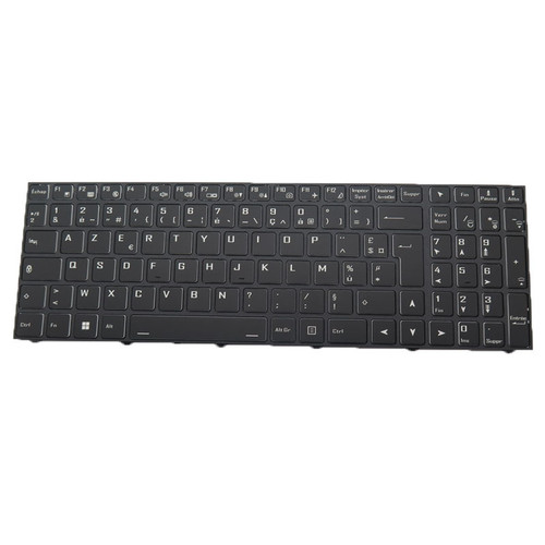 Laptop No Backlit Paper Keyboard For CLEVO X580WNR X580WNR-D X580WNR-G X580WNS X580WNS-D X580WNS-G X580WNT X580WNT-D X580WNT-G French FR Black Frame