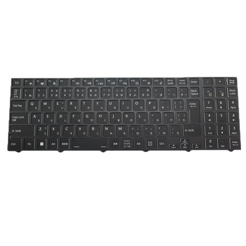 Laptop 4-zone RGB Backlighting Keyboard For CLEVO X580WNR X580WNR-D X580WNR-G X580WNS X580WNS-D X580WNS-G X580WNT X580WNT-D X580WNT-G Japanese JP Black Frame