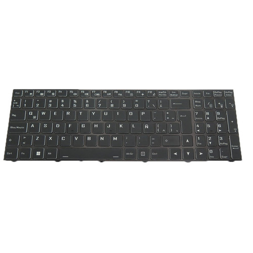 Laptop No Backlit Paper Keyboard For CLEVO X580WNR X580WNR-D X580WNR-G X580WNS X580WNS-D X580WNS-G X580WNT X580WNT-D X580WNT-G Latin America LA Black Frame New