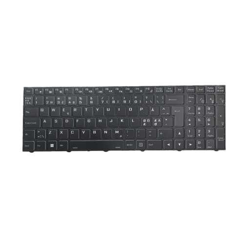 Laptop No Backlit Paper Keyboard For CLEVO X580WNR X580WNR-D X580WNR-G X580WNS X580WNS-D X580WNS-G X580WNT X580WNT-D X580WNT-G Nordic ND With Frame New