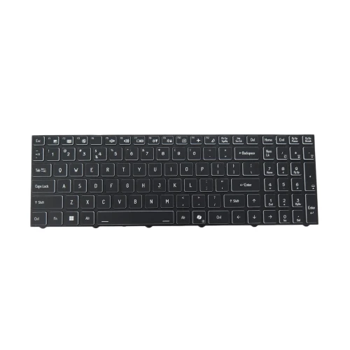 Laptop RGB Backlit Keyboard For CLEVO X580WNR X580WNR-D X580WNR-G X580WNS X580WNS-D X580WNS-G X580WNT X580WNT-D X580WNT-G United States US With AI Key Black Frame New