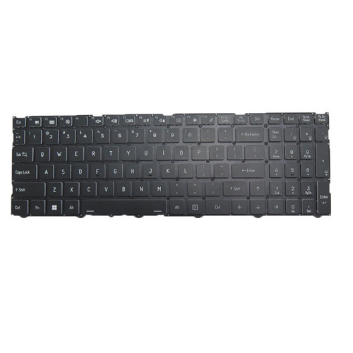 Laptop Backlit Keyboard For ACER Nitro Shadow 16 SH16-74-7W41 English US Black New