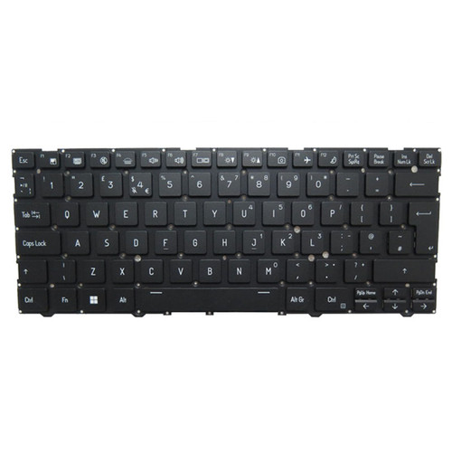 Laptop No Backlit Keyboard For ACER TravelLite TL14-52M UN.34GSI.01K United Kingdom UK/GB Black New