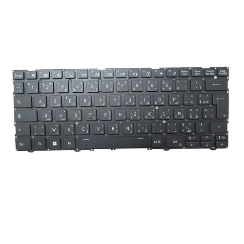 Laptop Backlit Keyboard For ACER TravelLite TL14-52M UN.34GSI.01K Arabic French ARFR Black New