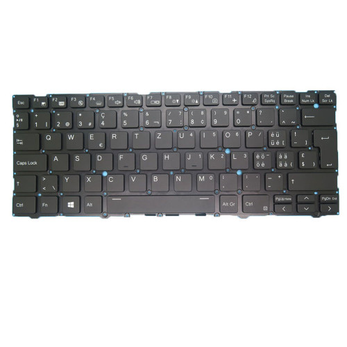 Laptop Backlit Keyboard For ACER TravelLite TL14-52M UN.34GSI.01K Swiss SW Black New