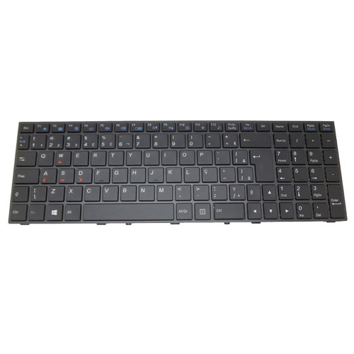 Laptop No Backlit Paper Keyboard For CLEVO P650RG P650RG-G P650RP P650RP6 P650RP6-G P650RS P650RS6-G P650RS-G Brazilian BR Black No Frame New