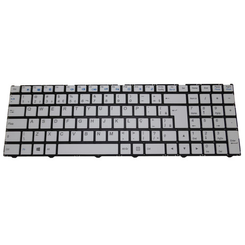 Laptop Keyboard For Eluktronics N250JU Brazil BR White Without Frame New