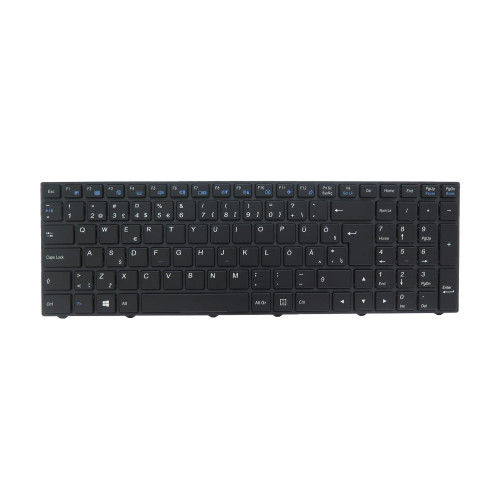 Laptop Monochrome Backlit Keyboard For Eluktronics N250JU Estonia EST Black With Black Frame New
