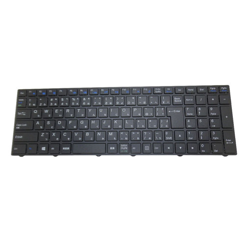 Laptop Monochrome Backlit Keyboard For Eluktronics N250JU Japanese JP Black With Black Frame New
