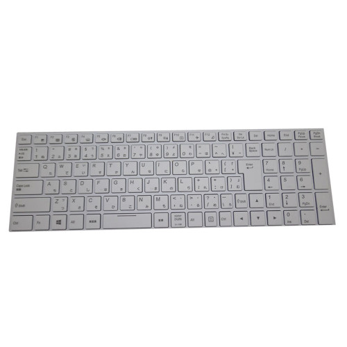 White Laptop Keyboard For Eluktronics N250JU Japanese JP With White Frame New