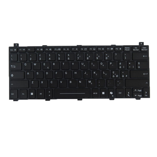 (AI Key) Laptop Backlit Keyboard For GETAC B360 PLUS BW77V6BABWLX Ultra 7 258V Italy IT Black New
