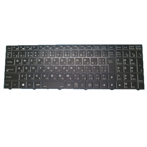 Laptop No Backlit Paper Keyboard For Eluktronics N970TF Japanese JP Black With Black Frame New