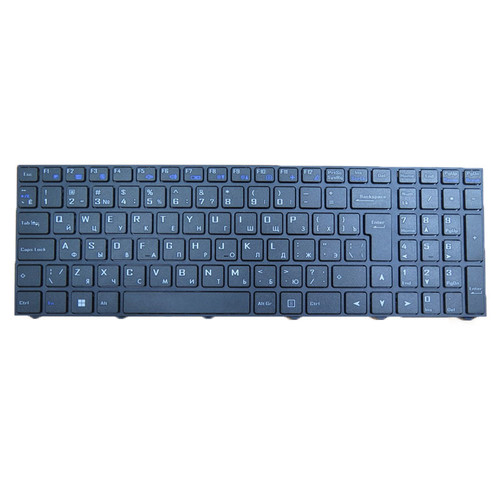 Laptop No Backlit Keyboard For Eluktronics N970TF Russian RU With Black Frame Big Enter Key
