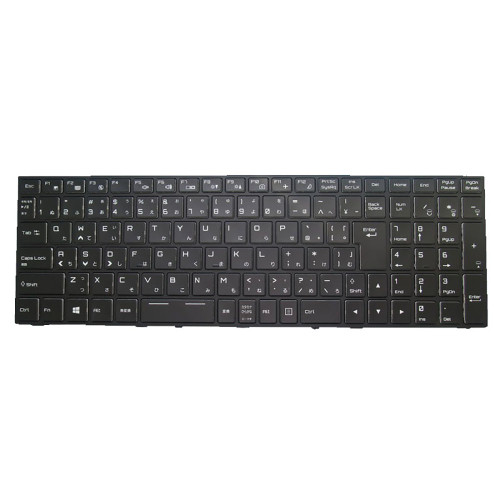 Laptop Backlit Keyboard For Eluktronics P650RP6 P650RP6-G P650RS P650RS-G Japanese JP Black With Black Frame New