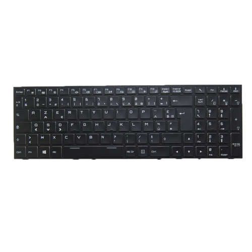 Laptop 3-Zone RGB Backlit Keyboard For Eluktronics P650RP6 P650RP6-G P650RS P650RS-G French FR With Black Frame New