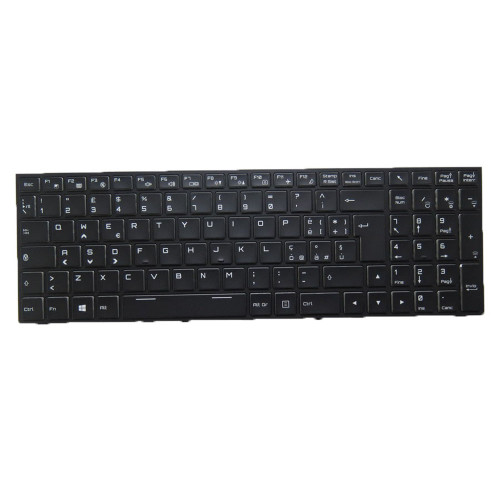 Laptop Backlit Keyboard For Eluktronics P670RP6 P670RP6-G P670RS P670RS-G Italy IT With Black Frame New