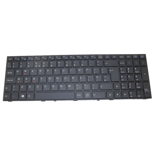 Laptop No Backlit Paper Keyboard For Eluktronics PRO 15 RE3 PRO 15 RE6-G PRO 15 RG-G PRO 15 SE United Kingdom UK Black No Frame New