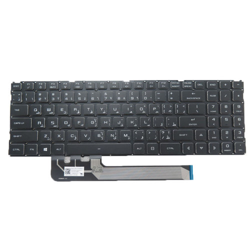Laptop No Backlit Paper For Eluktronics Prometheus 16 G2 Arabia AR Black Without Frame New