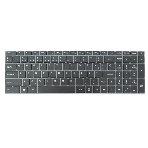 Laptop No Backlit Keyboard For Teclast F15S 15.6 inch Spanish SP Black No Frame