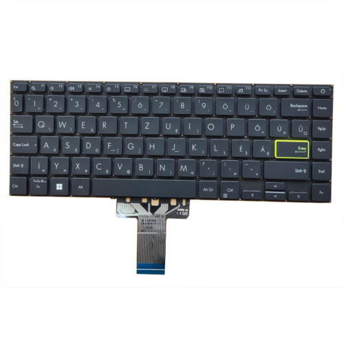 Laptop Keyboard For ASUS 9Z.NLBBQ.40Q NSK-UAD48Q Without Frame Black Hungary HU With Backlit