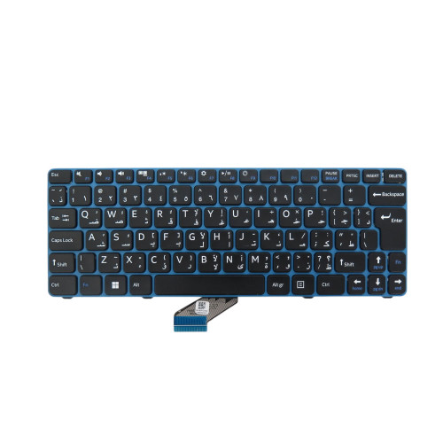 Laptop Keyboard Black With Blue Frame For MB2691001 EH20GM 82?382PFZ4048 PRIDE+K4429 Arabian AR 3 Screw Posts New