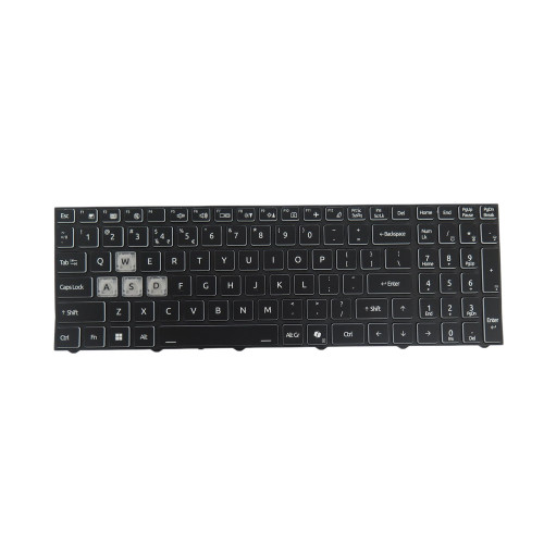 Laptop Single-Zone Backlight Keyboard For CVM18H93IN9430011 6-80-PC510-472-1A United States US With AI Key Black Frame New