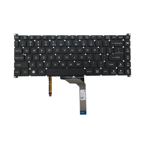 Laptop 3-Zone RGB Backlit Keyboard For ACER PT516-52S SG04P-P12B3L NKI141S0JL PK133MC1A00 United States US Frameless Black New