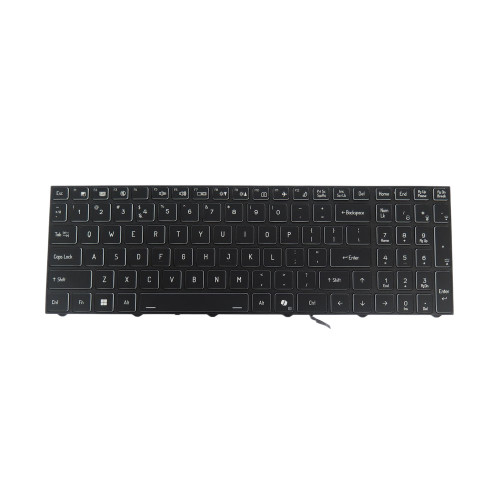 Laptop No Backlit Paper Keyboard For CLEVO V560KNM(-S) V560KNN(-S) V560KNP V560KNP(-S) V560KU United States US Black With Frame New