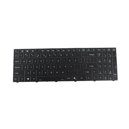 Laptop Single-Zone Backlight Keyboard For CVM22K33U49430F 6-80-V6511-01A-1 United States US With AI Key Black Frame New