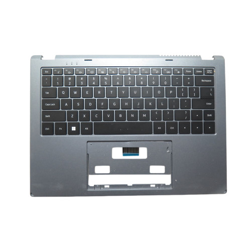 Laptop Palmrest&Monochrome Backlight Keyboard For MB2808023 F0124-023 United States US Blue With SD Card Slot Without Touchpad 90% New