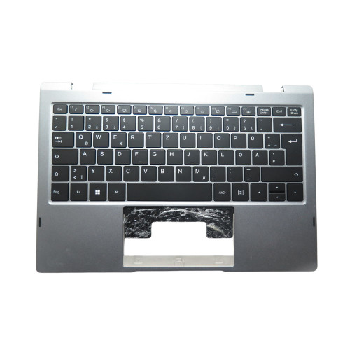 Laptop Palmrest&Monochrome Backlight Keyboard For MB2808019 F0124-019 German GR Blue Without Touchpad 90% New