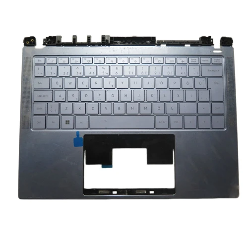 Laptop Palmrest&Monochrome Backlight Keyboard For MB2808021 F0124-021 Turkish TR Blue Without Touchpad 95% New