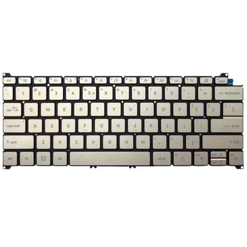 Laptop Monochrome Backlit Keyboard For ACER TravelMate P6 14 AI TMP614-54 P614-54 English US Gold New