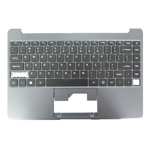 Used Gray Laptop PalmRest&Keyboard For Bmorn EU14S X318C US N14RP9 English US Backlit Missing keycap(s)