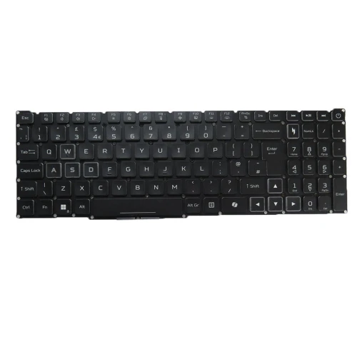 (AI Key) Laptop Keyboard For ACER Nitro 17 AN17-42-R8QC United Kingdom UK/GB Backlit Black New