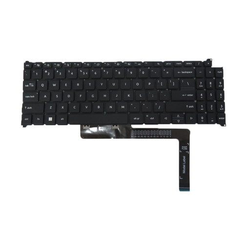 Laptop Monochrome Backlit Keyboard For ACER 002L21F96LHD01 English US Black New