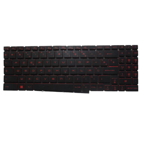 Laptop Monochrome Backlit Keyboard For MSI GL76 V203222FK2 FR French FR Red New