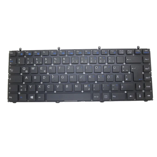 Laptop Keyboard For Terra Mobile 1451 German GR Black Without Frame