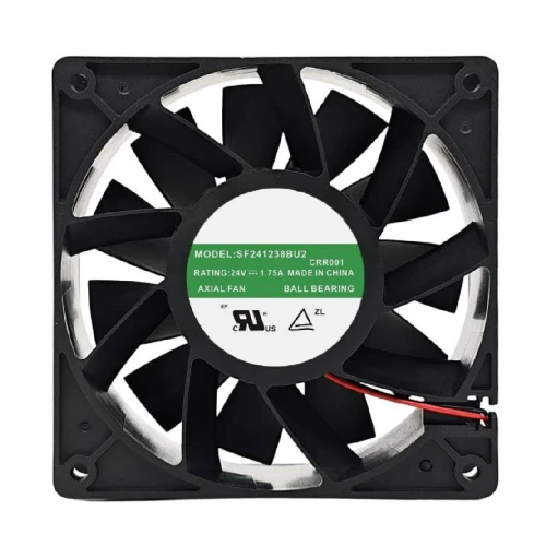 Cooling Fan For SJ SF241238BU2 DC24V 1.75A 2-wire New