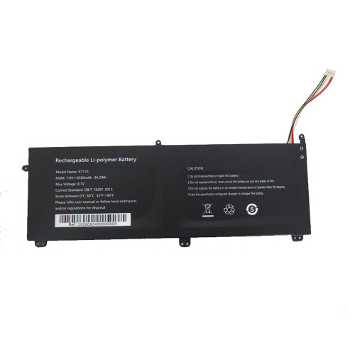 Laptop Battery For XT173 4500mAh 34.2Wh 7.6V 7Pin 6Lines