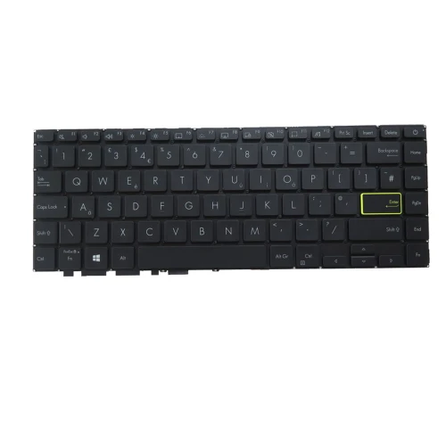 Laptop Keyboard For ASUS NSK-W3ABU0U 9Z.NH9BU.A0U Black Without Frame United Kingdom UK With Backlit