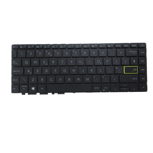 Laptop Keyboard For ASUS VivoBook S14 X435EA S435EA Black Without Frame United Kingdom UK With Backlit