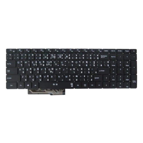 Laptop Monochrome Backlit Keyboard For Teclast F15 Pro XU156S MB3501032 F0006-032 PRIDE-K4532 No Word Black 90% New